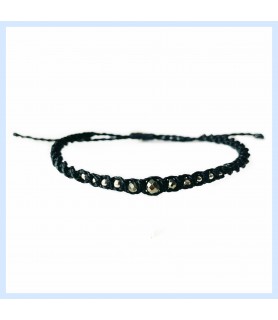 Macrame / Pyrite bracelet