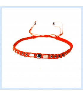Macrame / hematite bracelet
