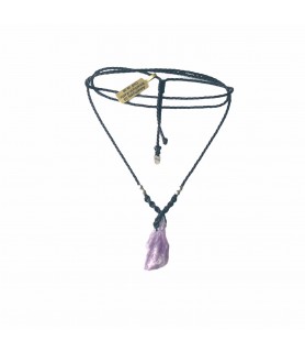 Amethyst stone necklace,...